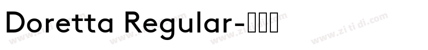 Doretta Regular字体转换